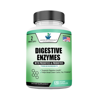 Digestive Enzymes Plus Probiotics & Prebiotics - American Standard Supplements