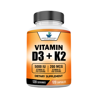 Vitamin D3 + Vitamin K2 (MK7) - American Standard Supplements